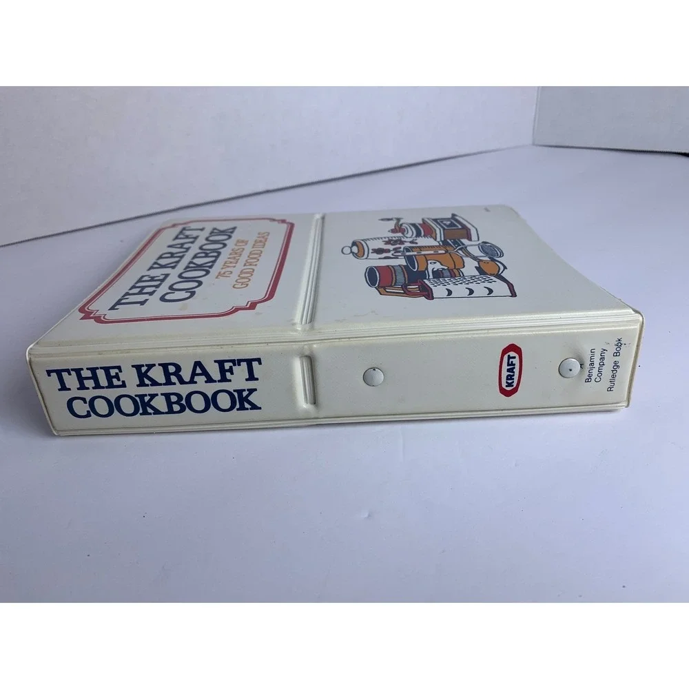 Vintage 1978 The Kraft Cookbook‎ 75 Years of Good Food Ideas 3-Ring Binder Retro